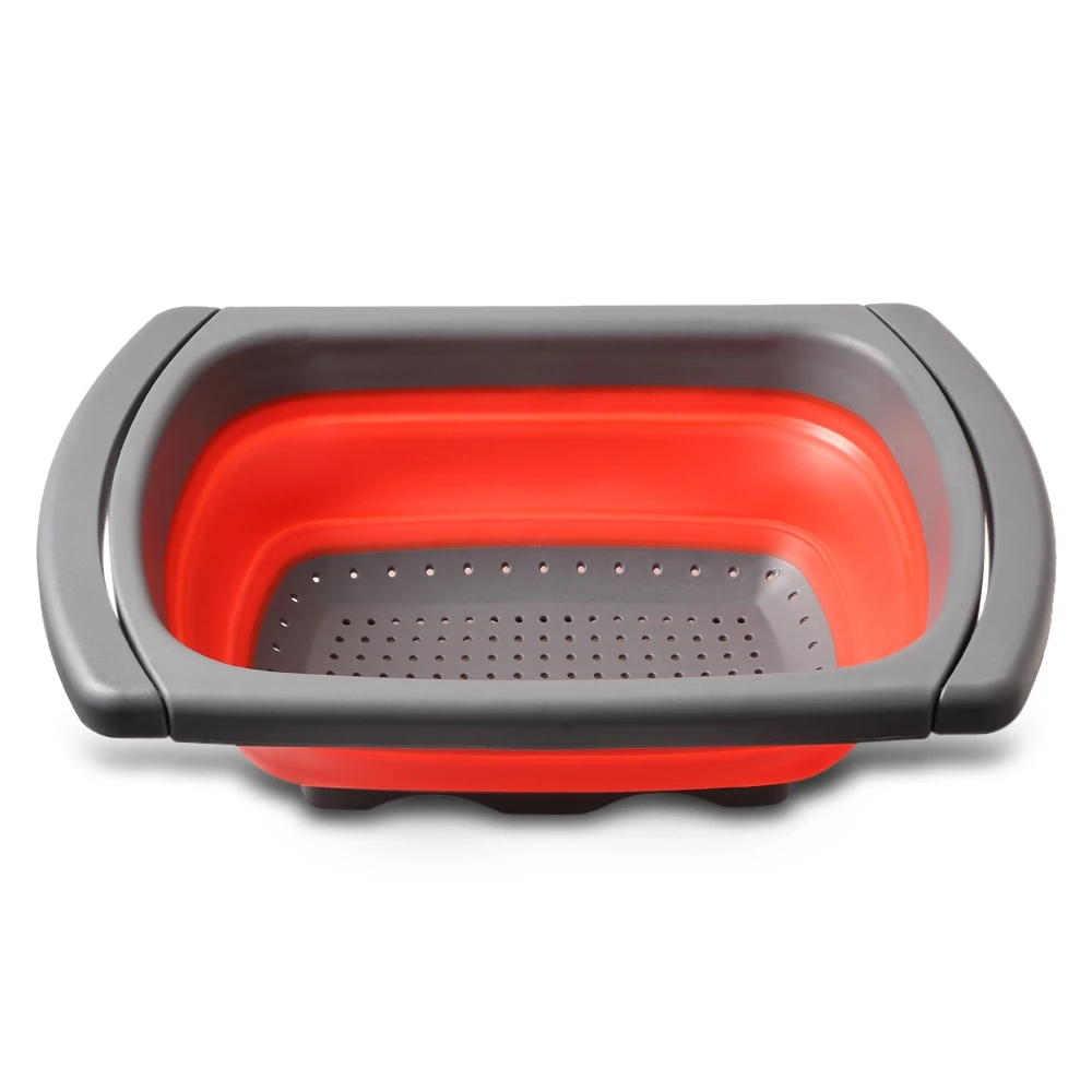 Складная решетка для раковины складное сито с выдвижными ручками кухонная