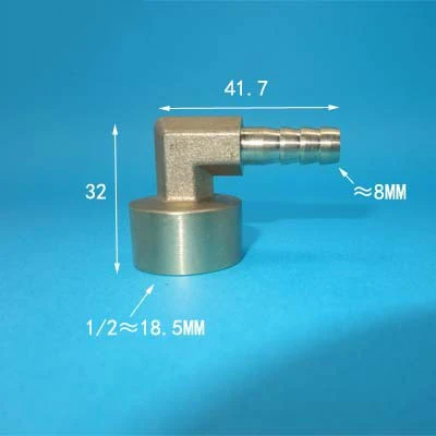 Латунный штуцер для шланга 8 мм 1/2 дюйма с внутренней резьбой| |