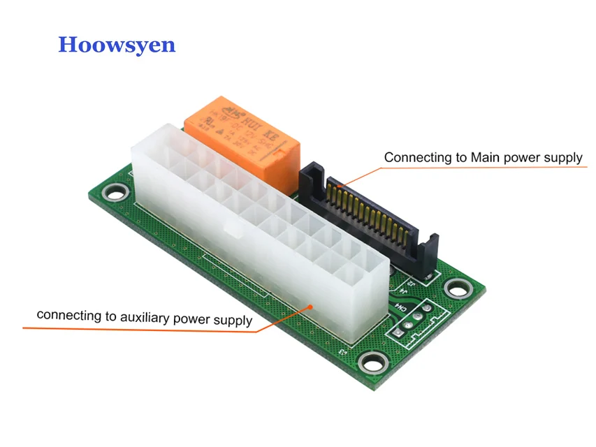 Minimg двойной тройной Питание разъем адаптера реле адаптер связать несколько add2psu
