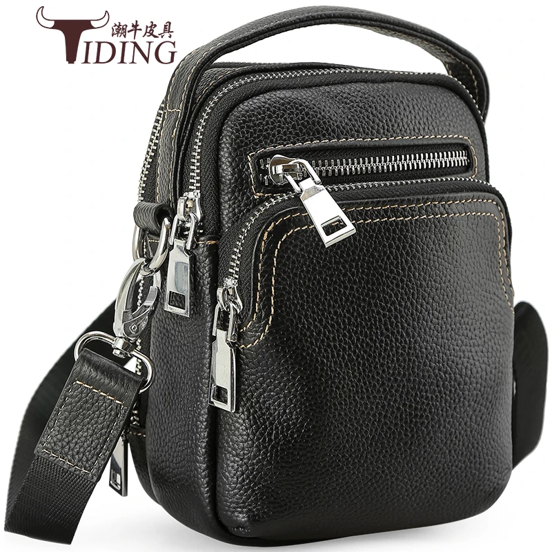 Мужская мини сумка из натуральной кожи дизайнерские брендовые роскошные сумки