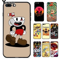 yinuoda cute cuphead tpu soft silicone phone case cover for apple iphone 8 7 6 6s plus x xs max 5 5s se xr cellphones