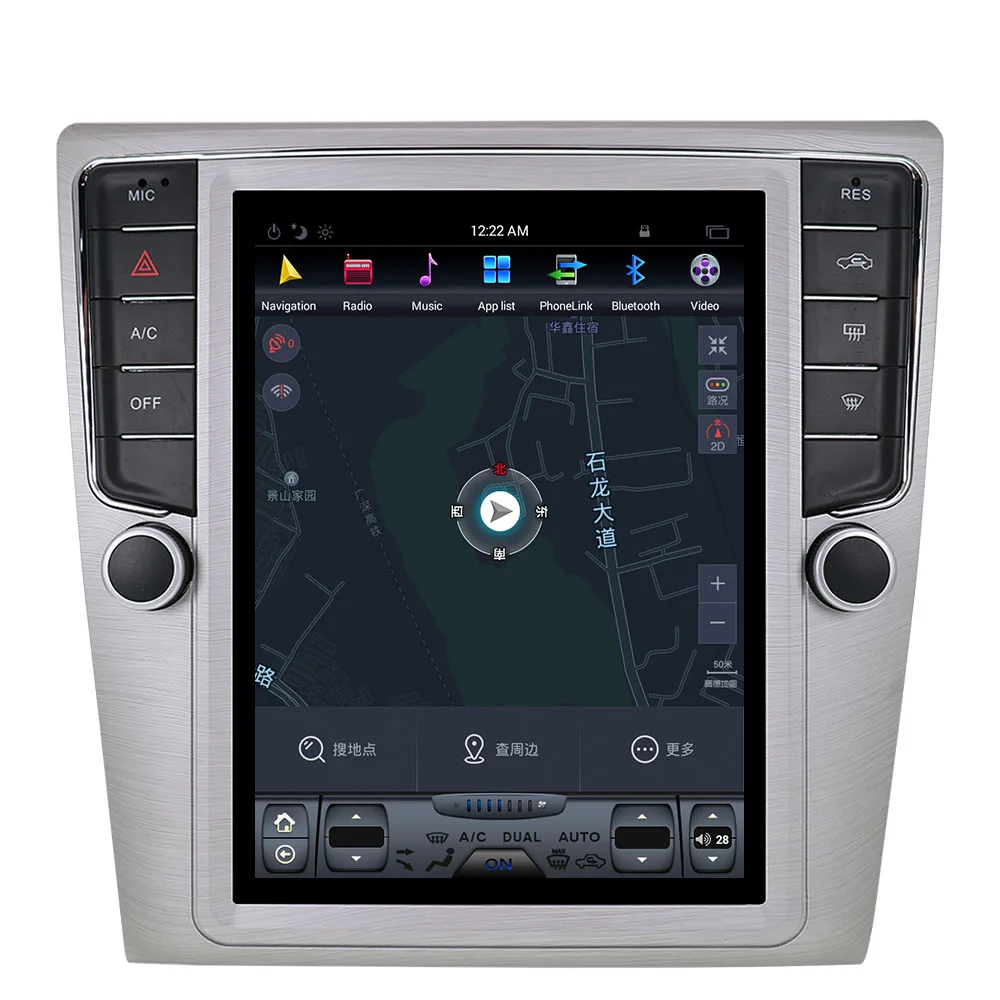 ZWNVA Тесла ips Экран Android 6,0 64+ 2 Гб автомобильный радиоприемник с навигацией GPS Нет DVD плеер для VW Magotan CC 2012 2013