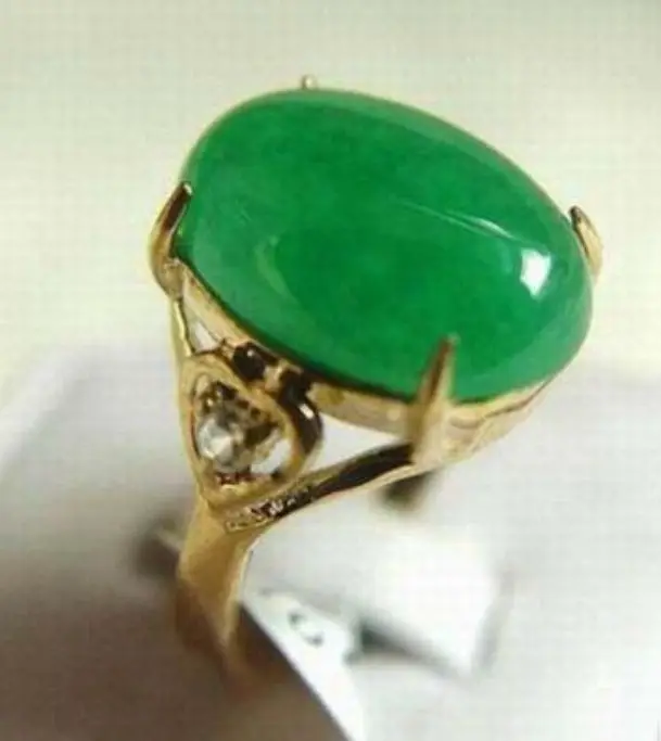 

fine green green jade bead ring(#6,7,8,9,10) free shipping