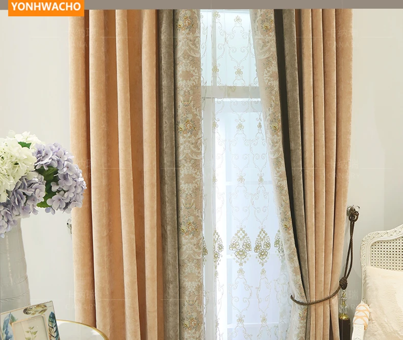 Занавески на заказ винтажные Роскошные плотные бархатные шенильные