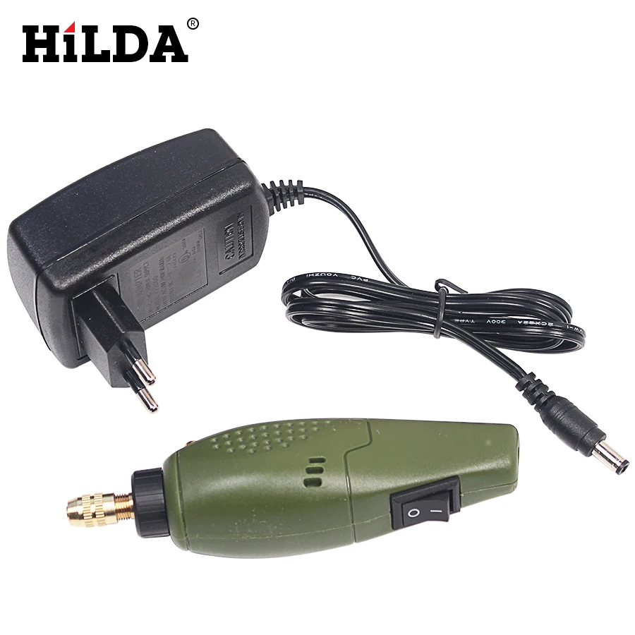 HILDA 12 В DC мини шлифовальный инструмент для Dremel электрический набор аксессуаров