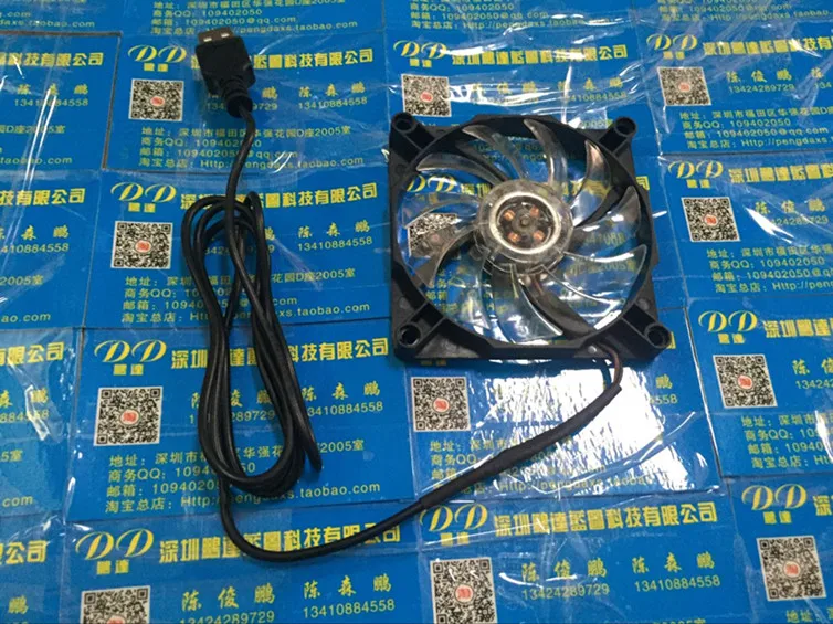 8015 80 мм 8 см 80*80*15 мм вентилятор 5V бесшумный вентилятор с синей Led USB разъем