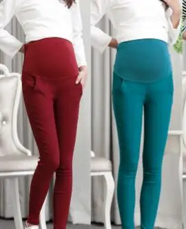 Обтягивающие Леггинсы для беременных с низкой талией 2017 корейская мода весна