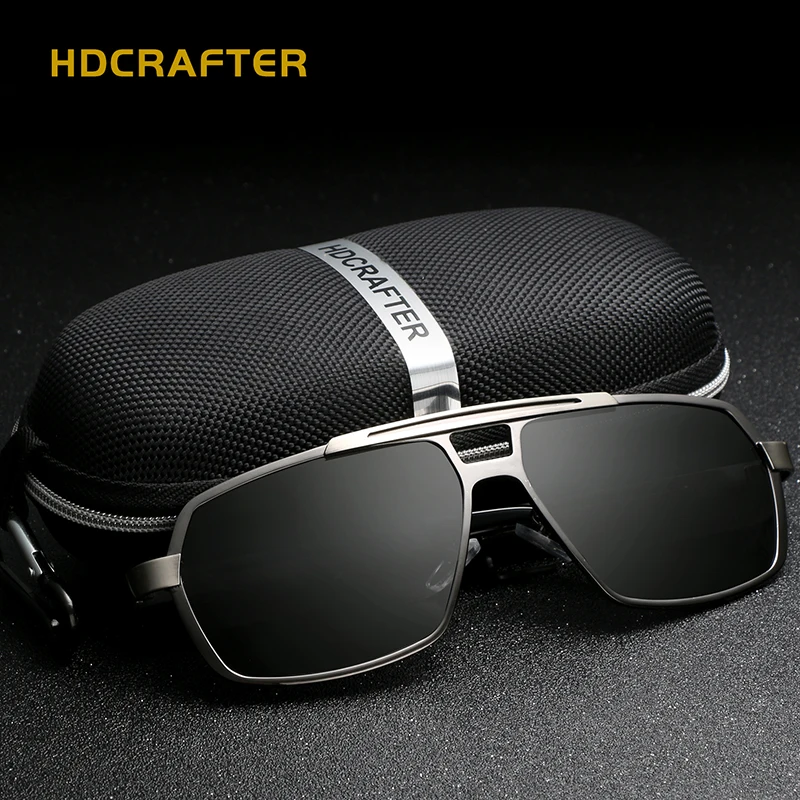HDCRAFTER Классический Алюминиевый Магний мужские Солнцезащитные Очки Квадратные