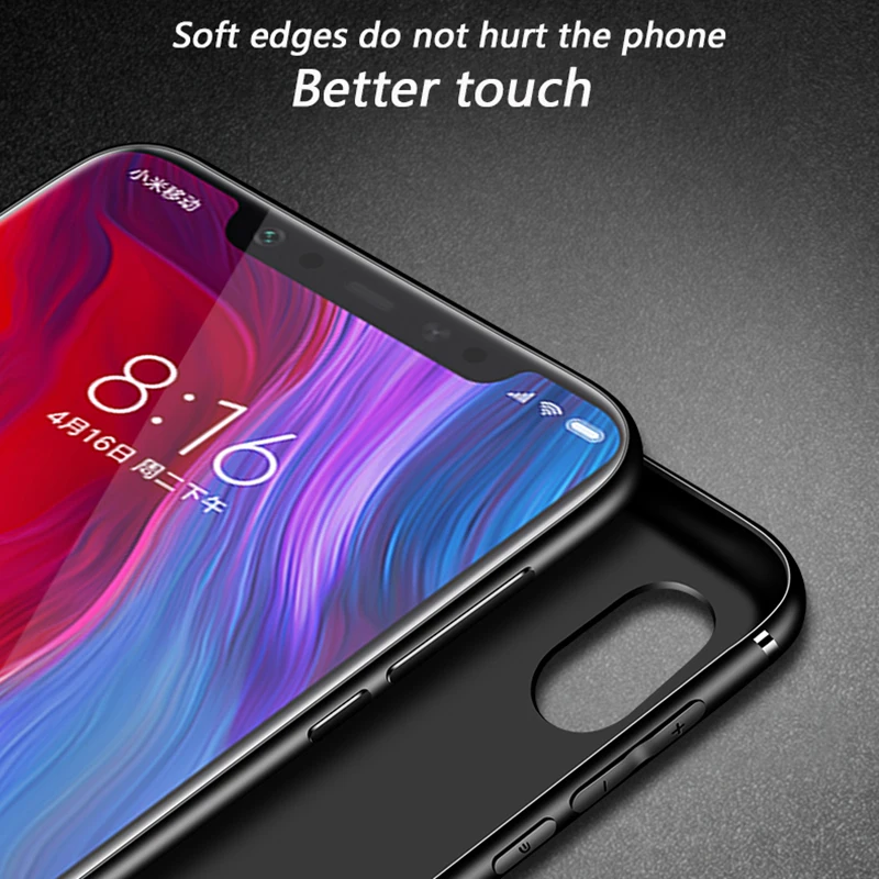 Мягкий чехол для Xiaomi mi A2 Lite TPU силиконовый облегающий Матовый Бампер