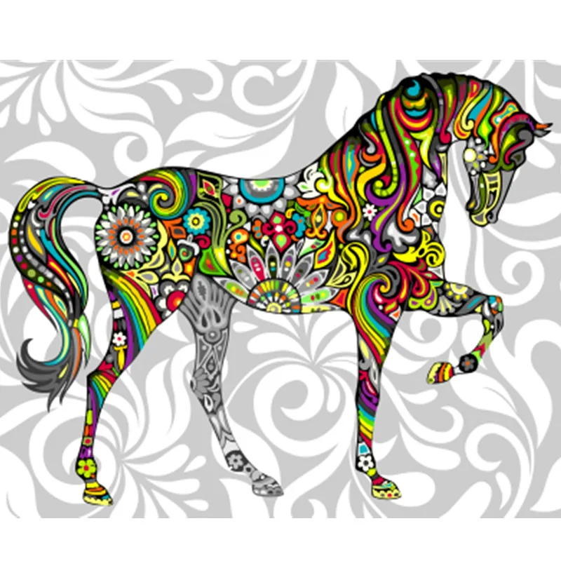 GX21205 DRAWJOY картина в рамке животное кошка DIY картина по номерам Красочная картина домашний декор для гостиной руки Уникальные подарки GX21241 - Цвет: GX21205