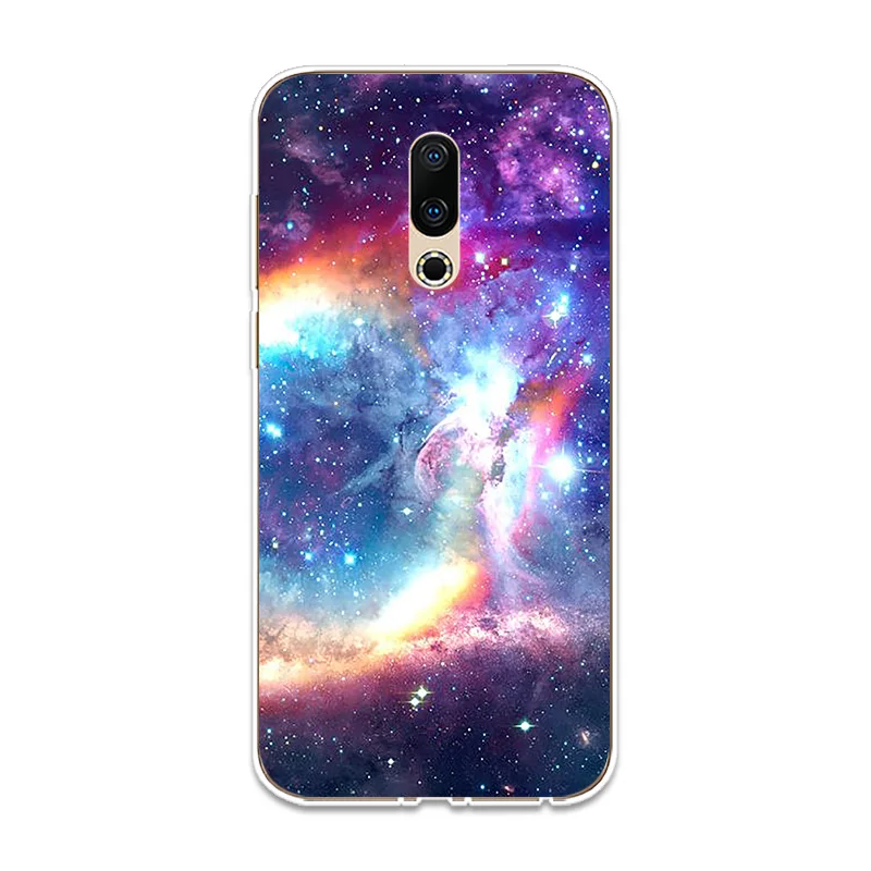 Силиконовый чехол для телефона Universe Milky Way Couqe Meizu 15 16 Lite Plus 16X Note 8 Pro 6 7 X8 U10 U20 мягкий |