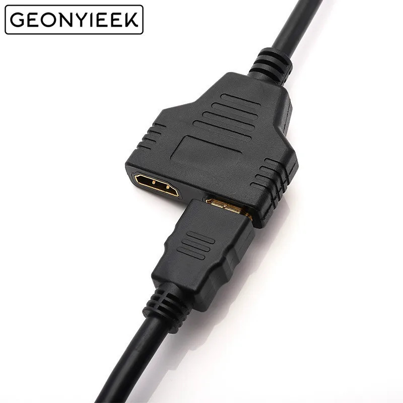 Кабель-разветвитель HDMI 1 Male To Dual HDMI 2 Female Y Splitter адаптер в HDMI HD светодиодный ЖК-телевизор 30 см 1 в 2 Splitter адаптер конвертер