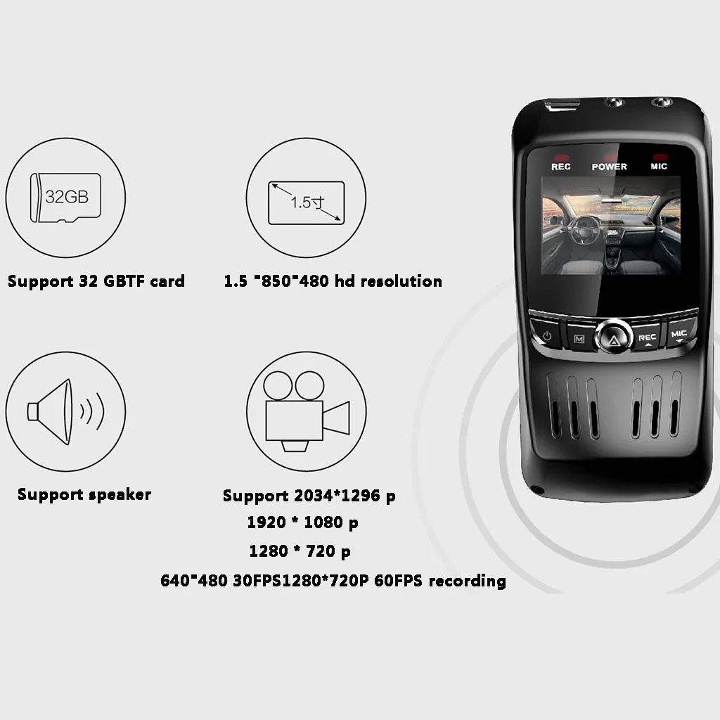 Франшиза 360 Автомобильный скрытый видеорегистратор для вождения Wifi Даш камера