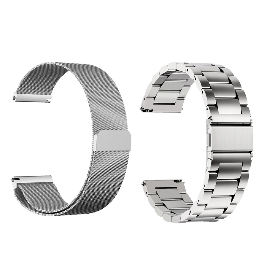 2 шт./упак. ремешок для часов для samsung Galaxy watch Active 40 мм/Watch 42 мм/Watch 46 мм Миланский ремешок для браслета gear S3 S2