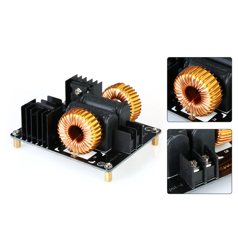 

ZVS 1000W Low Voltage Induction Heating Board Module Flyback Driver Heater Marx Generator Tesla Coil Power Supply Board