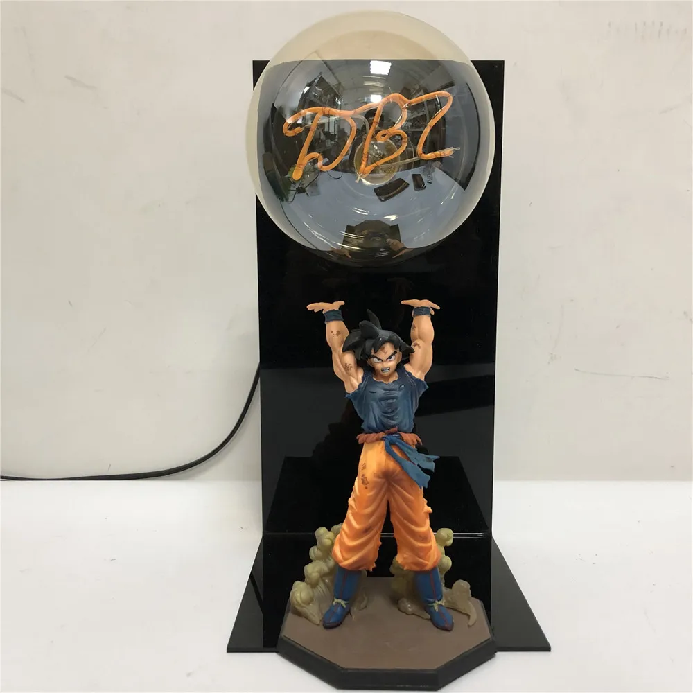 Dragon Ball лампа светодиодный Dragon Ball Z Son Goku фигурки ночник Dragon Ball Супер Goku Genki DmaSpirit бомба настольная лампа DBZ