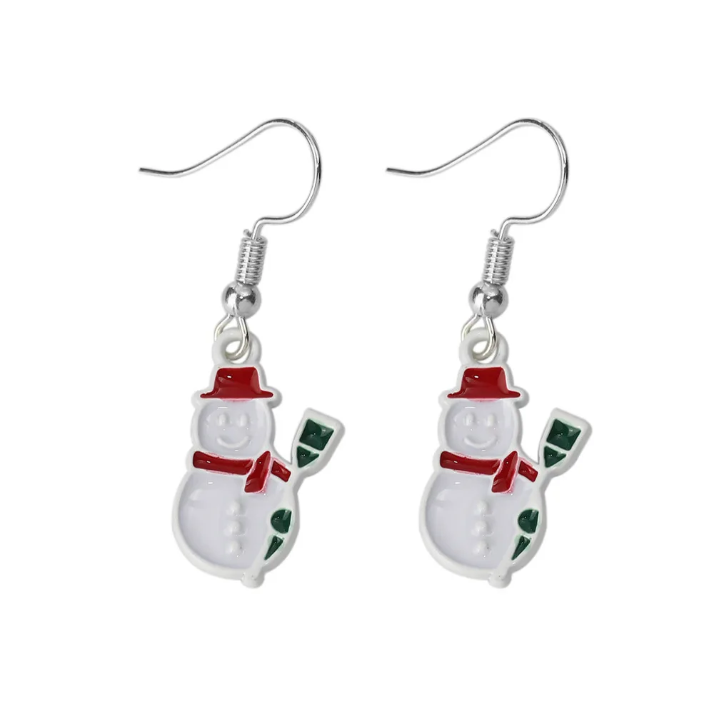 Серьги DoreenBeads металлические красные рождественские перчатки эмалированная