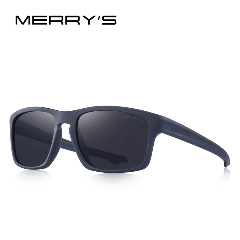 C03 Matte Blue MERRYS дизайнерские мужские классические поляризационные солнцезащитные очки, мужские спортивные очки для рыбалки, зеркальные очки Spuare, защита UV400, S3012 - Цвет линз: C03 Matte Blue