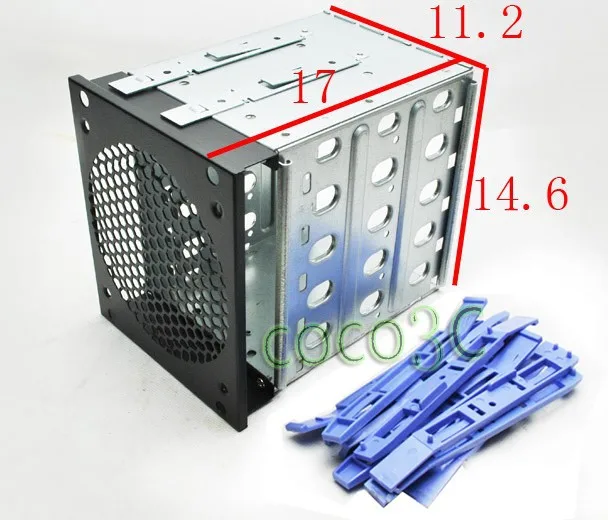 Пластик и сталь 5 отсек жесткий диск переносная коробка для 3," SATA SAS IDE HDD защитный чехол 5-отсек внешний SSD док-станция