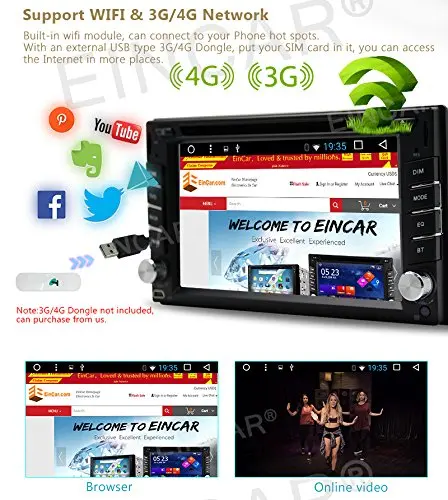 Android 6 0 Автомобильный магнитофон gps стерео двойной 2 Din ''автомобильный dvd плеер