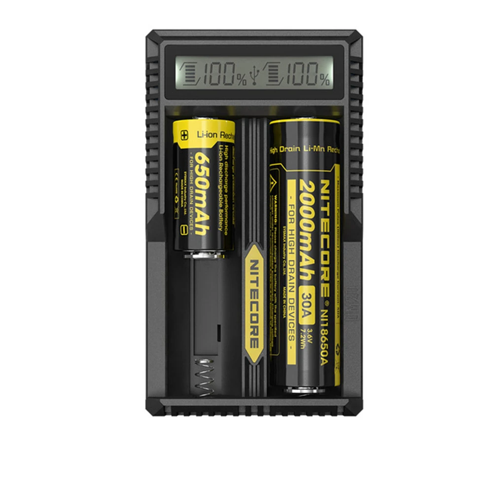 100% оригинал Nitecore UM10 UM20 ЖК-дисплей Цифровой Смарт USB зарядное устройство 18650 17650 17670