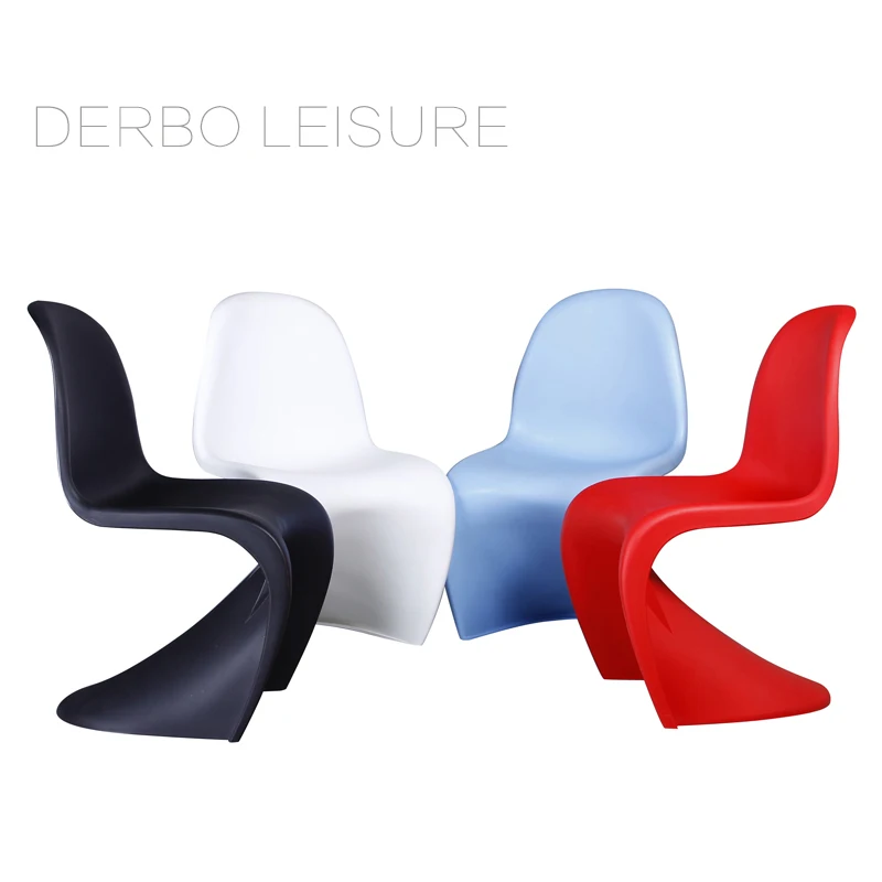 Современный классический дизайн пластиковый обеденный стул S образной формы