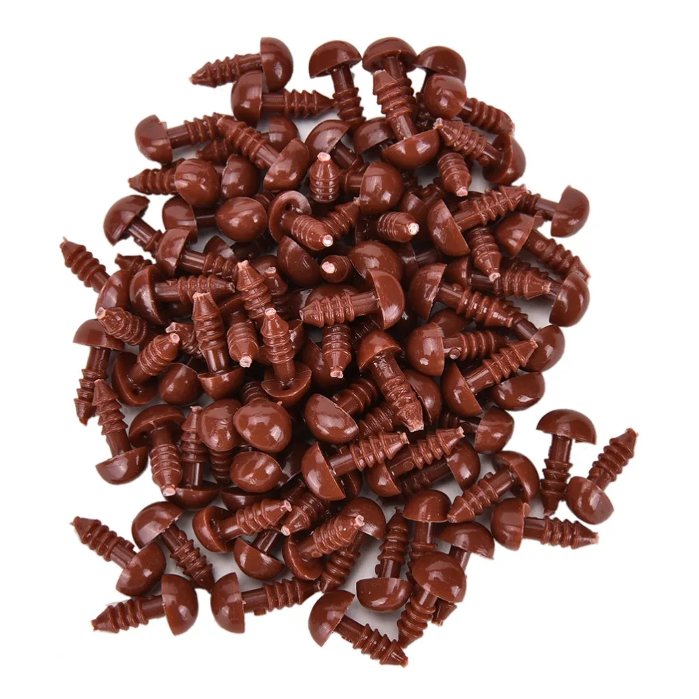 Пластиковые носы мишки треугольные бархатные 4 цвета кнопки DIY игрушки