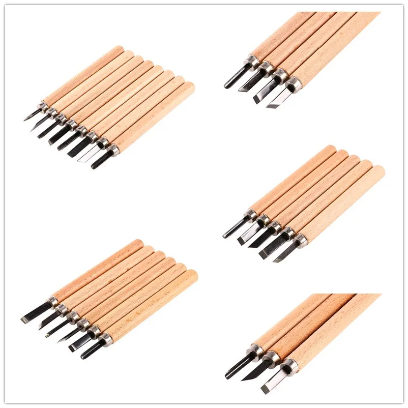 Набор ножей для резьбы по дереву инструменты самостоятельной ручной инструмент