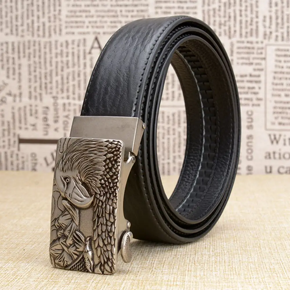 Рождественский подарок Новая Мужская поясная пряжка ремни коровья кожа