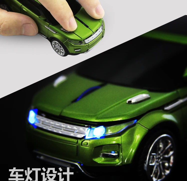 Chyi Беспроводной Мышь эргономичный 2.4 ГГц 1600 Точек на дюйм Range Rover Grand Evoque спортивный автомобиль Мышь для портативных ПК Desktop внедорожник автомобиль Мыши компьютерные