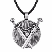 nostalgia viking swords amulet warrior shield spiritual jewelry sword charm necklace