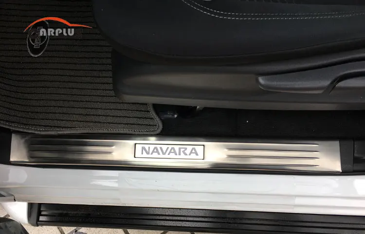 Топ бренд NAVARA дверной порог с светодиодный Чемпион светодиодный дверной порог для корпус литье синий цвет светодиодный из нержавеющей стали