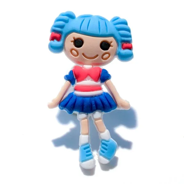 1 шт. наизнанку Lalaloopsy пвх брошь в стиле аниме булавки значок мультфильм значок кнопка значки для женщин детский подарок рюкзак одежда шляпа Декор - Цвет: 1307-01