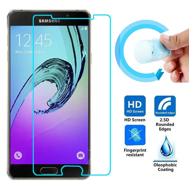 Закаленное стекло 9H для Samsung Galaxy A8 2016 оригинальная Взрывозащищенная защитная