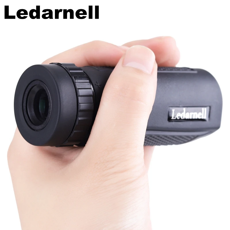 Ledarnell Мини Монокуляр 8X25 резиновый бронированный прочный наружный телескоп для