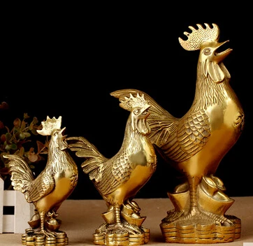 SCY 16504 + фэн шуй украшения Двенадцать зодиака медный Петух Курица дома Шаши