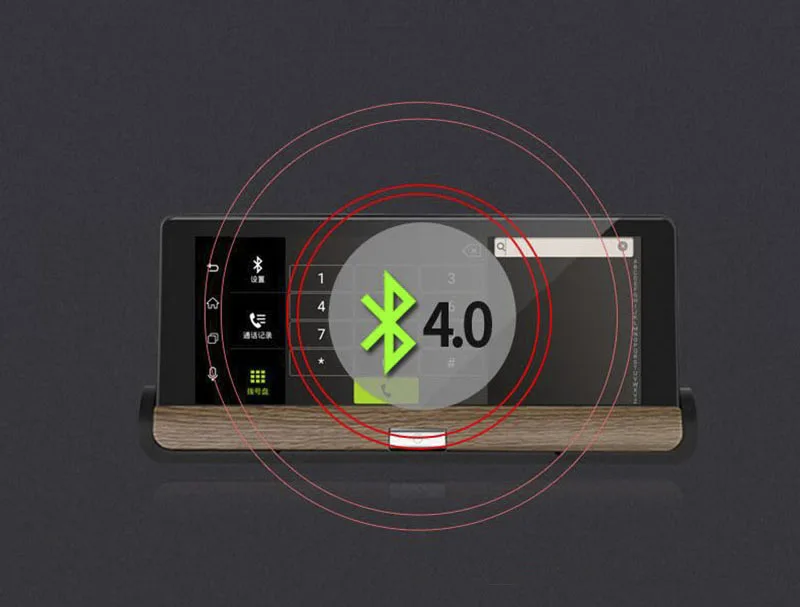 HGDO 6,8" ips Dash камера FHD 1080P Android 3g Автомобильный видеорегистратор gps навигация Bluetooth двойной объектив Автомобильный видеорегистратор удаленный мониторинг
