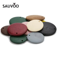sauvoo 30pcs 202530mm dia flat round wooden beads 1 5mm straight hole loose wood spacer beads for diy bracelet jewelry making