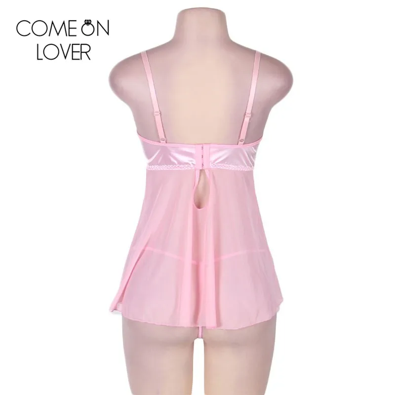 Comeonlover кружевное лоскутное нижнее белье на косточках intimo donna сексуальное розовое