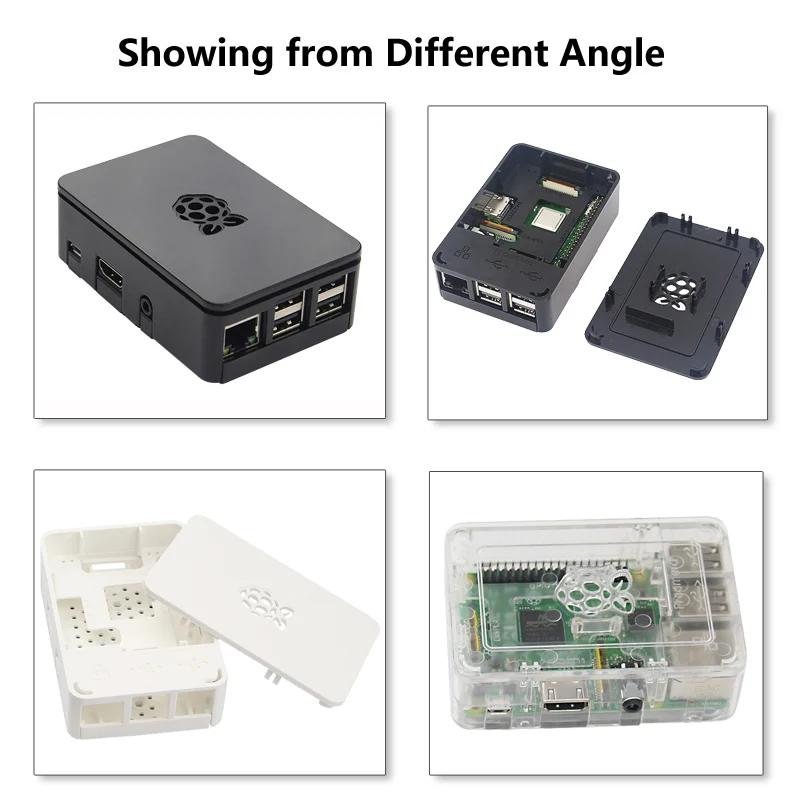 Чехол для Raspberry Pi 3 из АБС-пластика черный прозрачный пластиковый корпус с