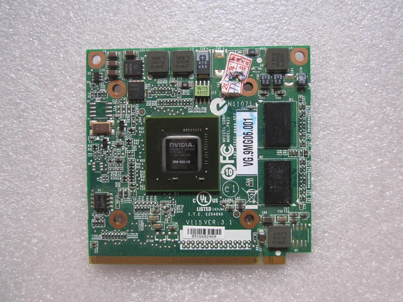 Для Ace r Aspire 5520G 4630G 6930G 7720G 7730G ноутбук n Vidia GeForce 9300M GS 256MB G98 630 U2 DDR2 MXM II графическая