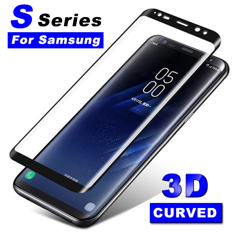 3d стекло для Samsung Galaxy S7 Edge S6 S 6 7 plus изогнутый экран защитная пленка тремп телефон