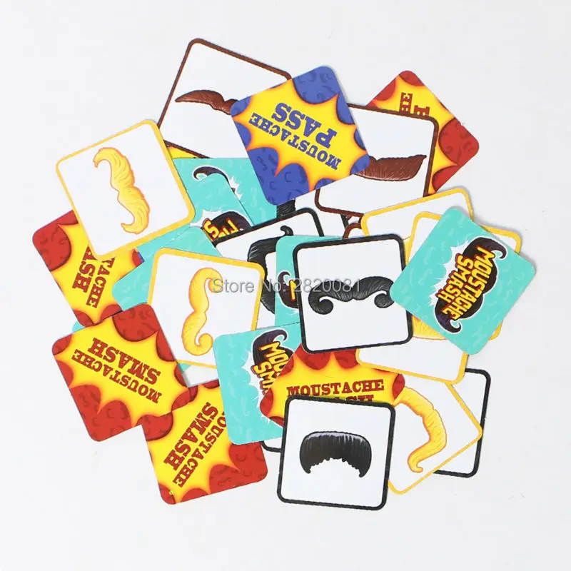 Забавная Семейная Игра наборы игрушечных карт с усами и марчом Классическая игра