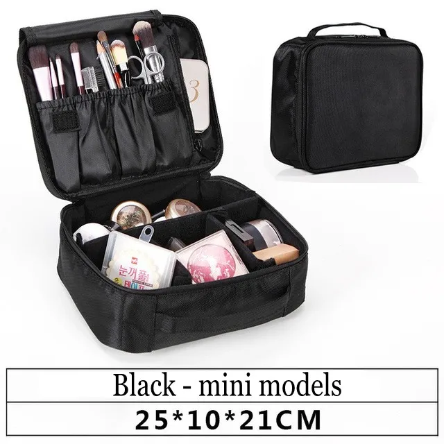 1 Аксессуары для путешествий для визажиста, профессиональный косметический чехол и косметичка, Полуперманентная татуировка для ногтей, Многоуровневая - Цвет: 1