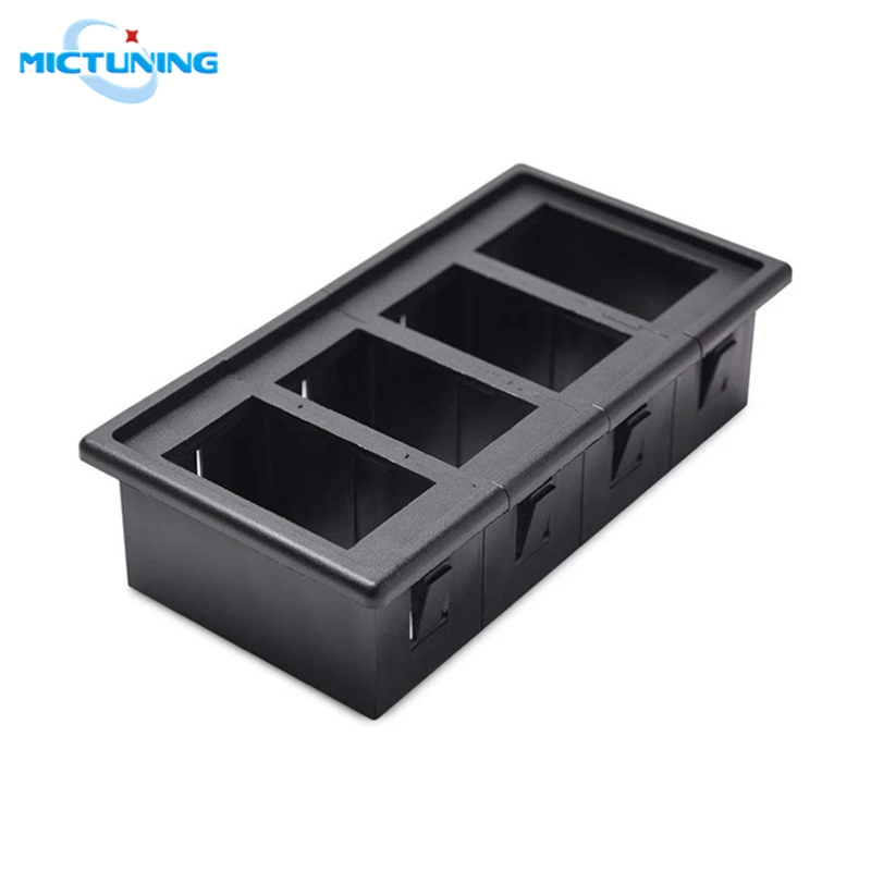 4pcs Switch Holder MICTUNING Высокое Качество кулисный переключатель держатель панель Корпус Комплект огнестойкие автозапчасти аксессуары для транспортных средств морские лодки внедорожник ATV - Цвет: 4pcs Switch Holder