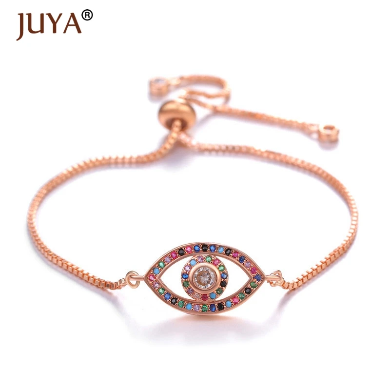 copper zircon bracelet femme latest design 10 styles fashion charms evil eye bracelets for men women armband pulsera
