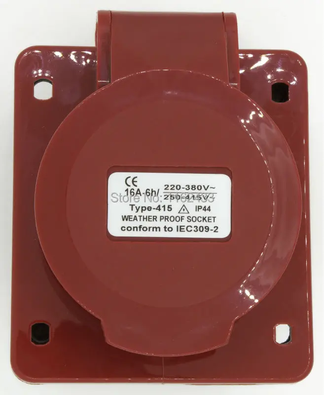 Промышленная забрызгивающаяся розетка 3P N E 5 pin 220 380 V/240 415 V IP44 415|socket camera|socketip44 lighting
