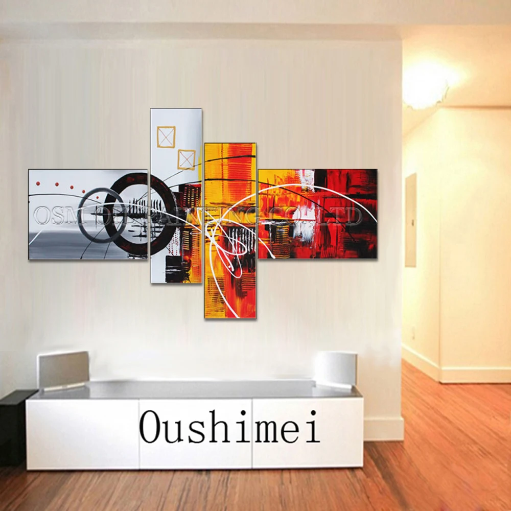 Топ-художник ручной работы высокое качество Современная Настенная живопись 4