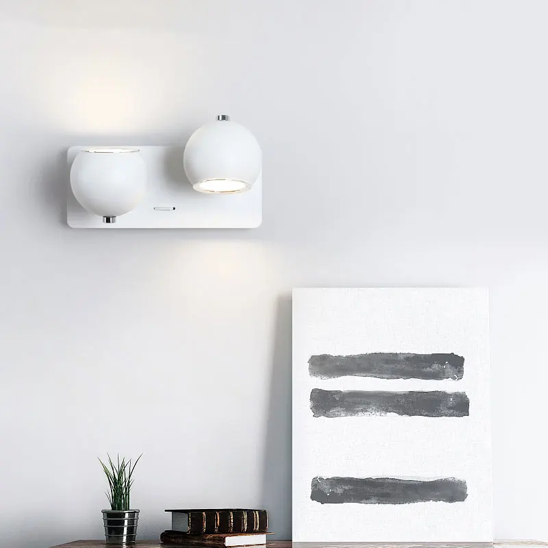 Современный светодиодный настенный светильник деревянный Настенный бра