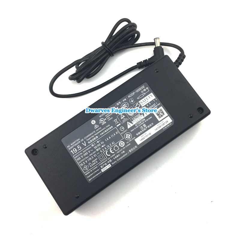 19,5 V 6.2A 121 W ЖК-дисплей СВЕТОДИОДНЫЙ монитор адаптер переменного тока для SONY VPCW119XJ ACDP120NO1 KDL-42W670A KDL-42W650A 55W950A VPCY21A